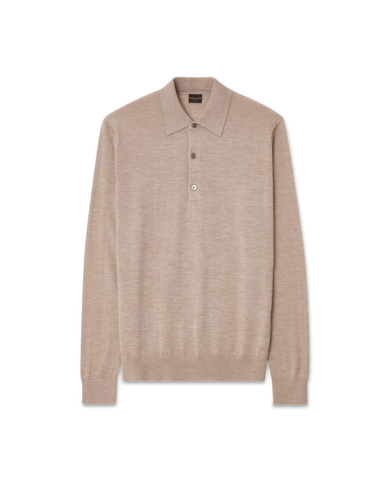 Poloneck Cashmere Sweater Beige