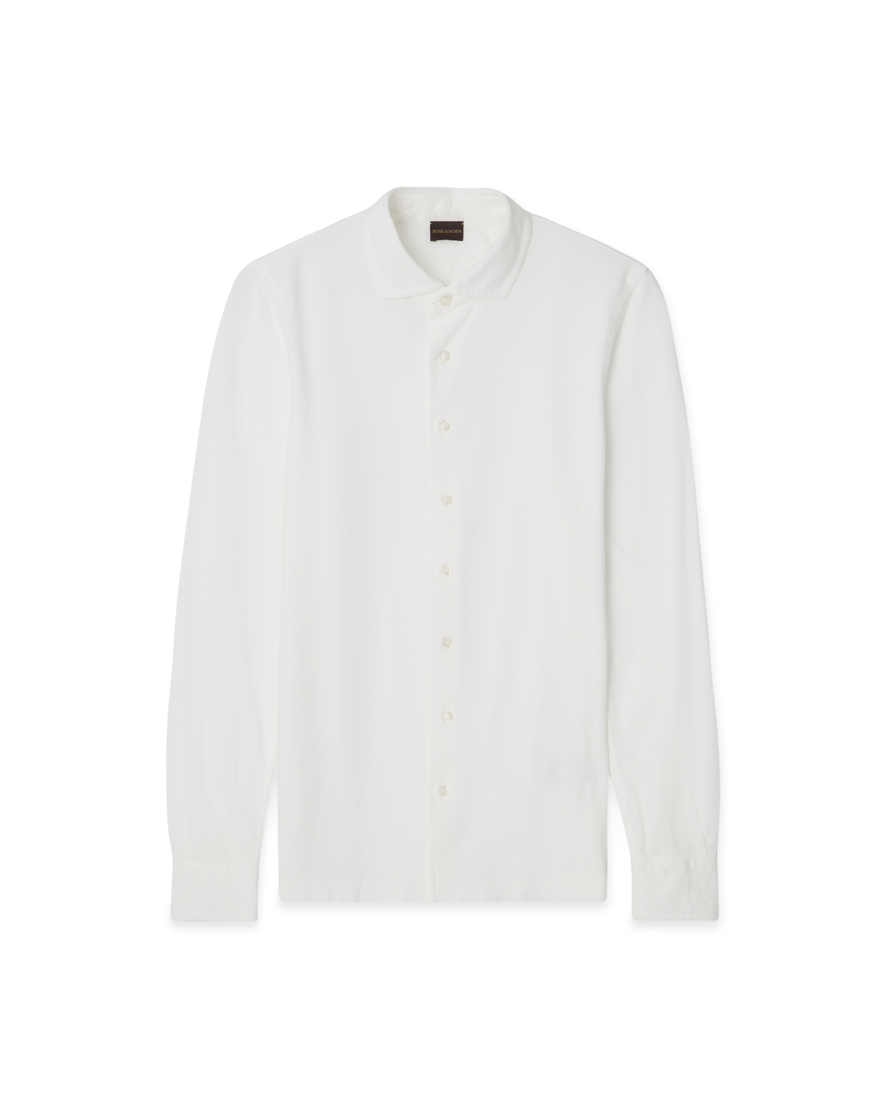 Pique Cotton Shirt White