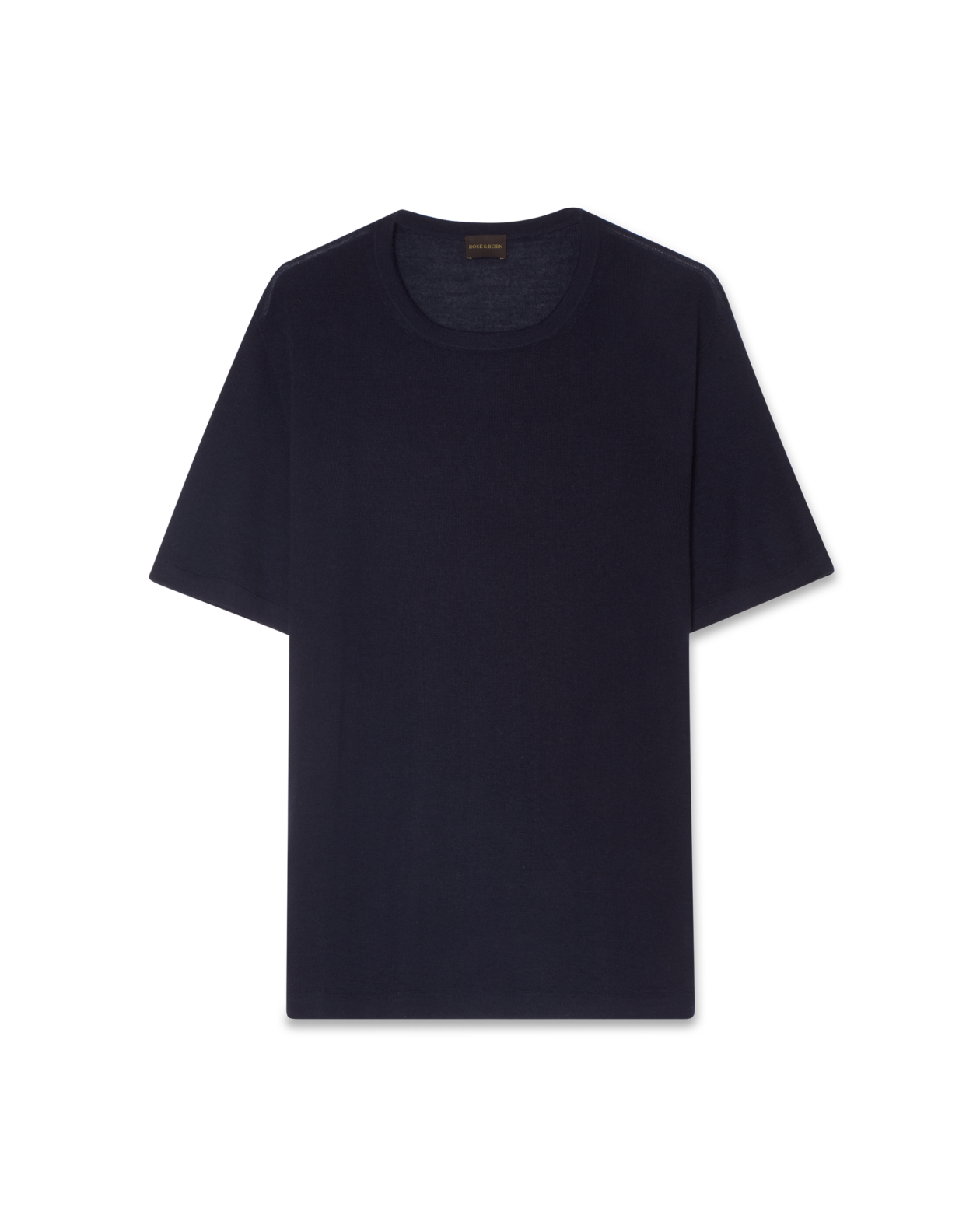 Cashmere Silk T-Shirt Navy
