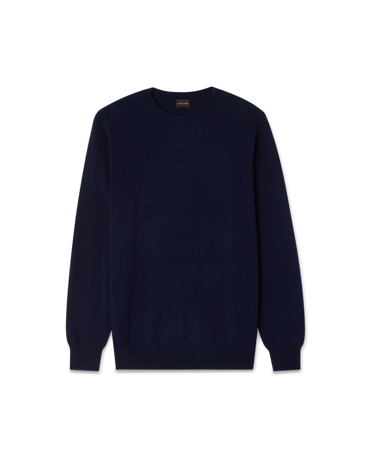 Crewneck Wool Cashmere Sweater Navy